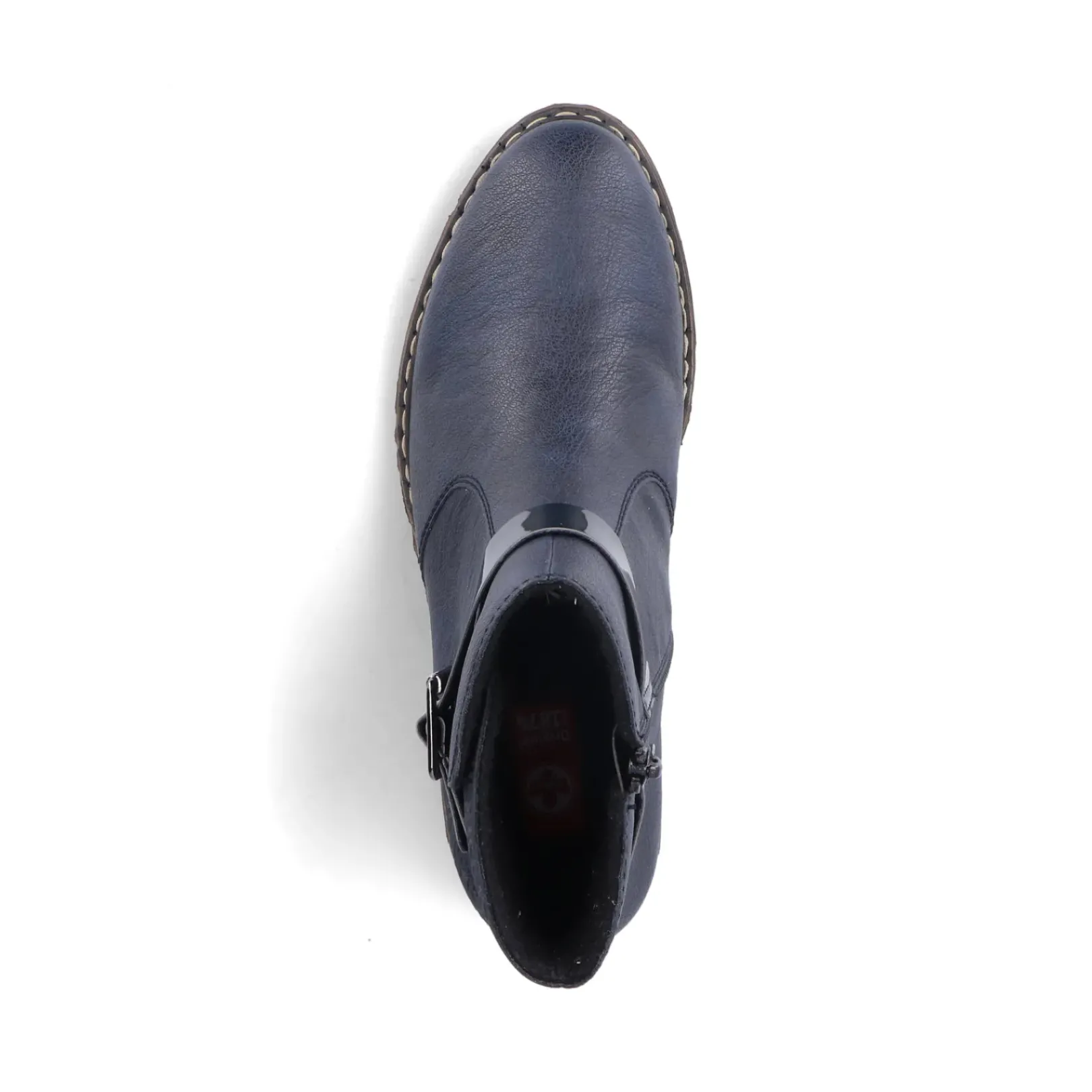 New Rieker Krotkie Botki Damskie W Kolorze Lazurowym