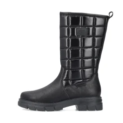 Clearance Rieker Krotkie Botki Damskie W Kolorze Kruczoczarnym
