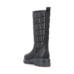 Clearance Rieker Krotkie Botki Damskie W Kolorze Kruczoczarnym