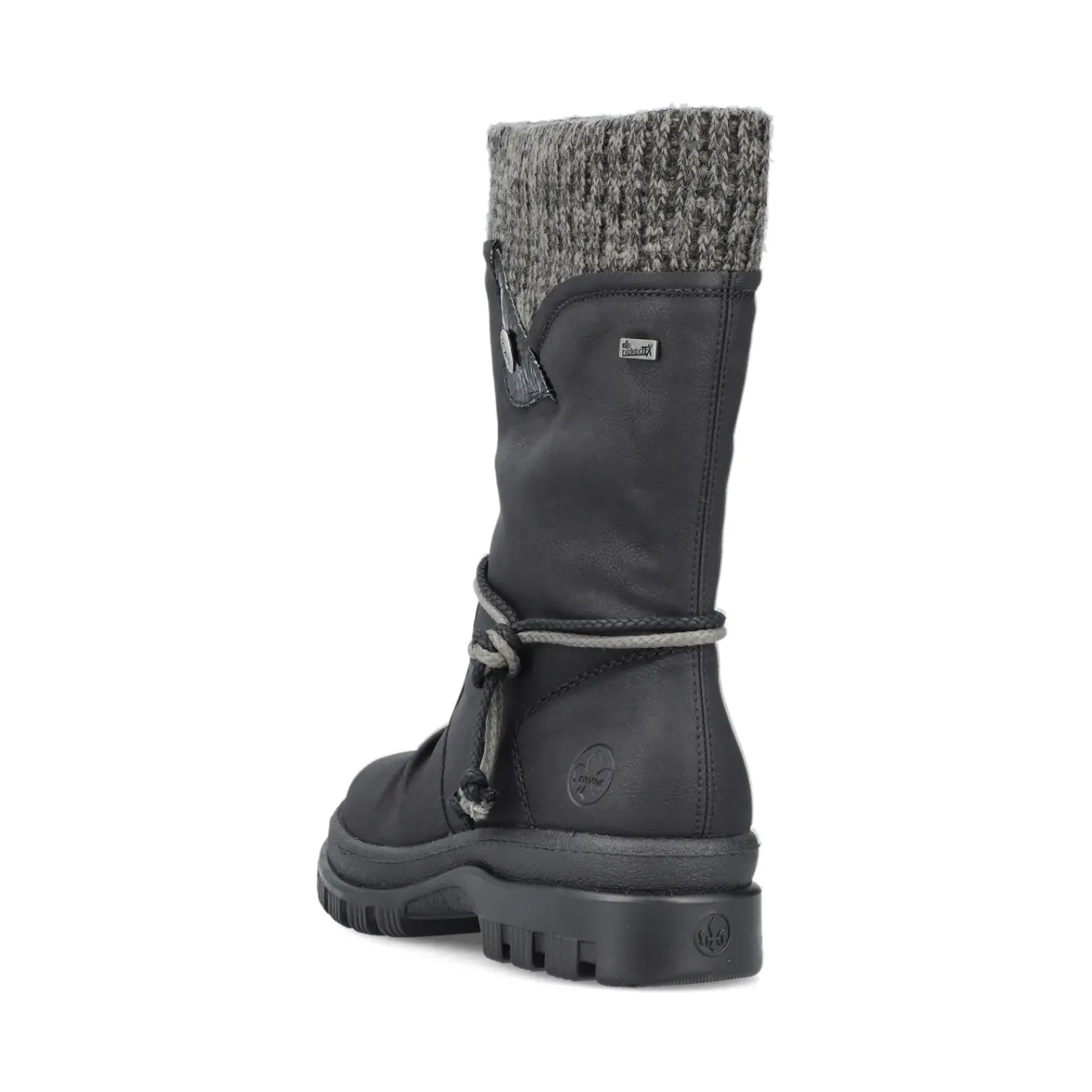 Clearance Rieker Krotkie Botki Damskie , Nocne, Czarne