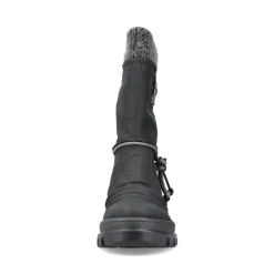Clearance Rieker Krotkie Botki Damskie , Nocne, Czarne