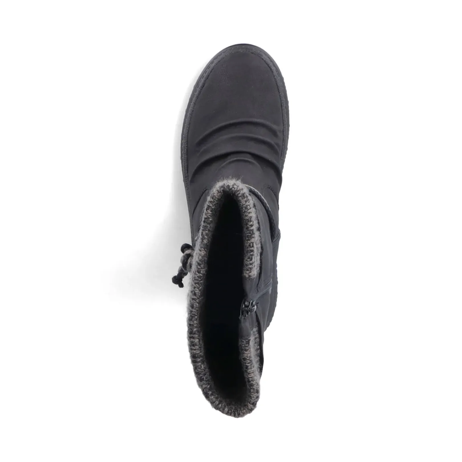 Clearance Rieker Krotkie Botki Damskie , Nocne, Czarne