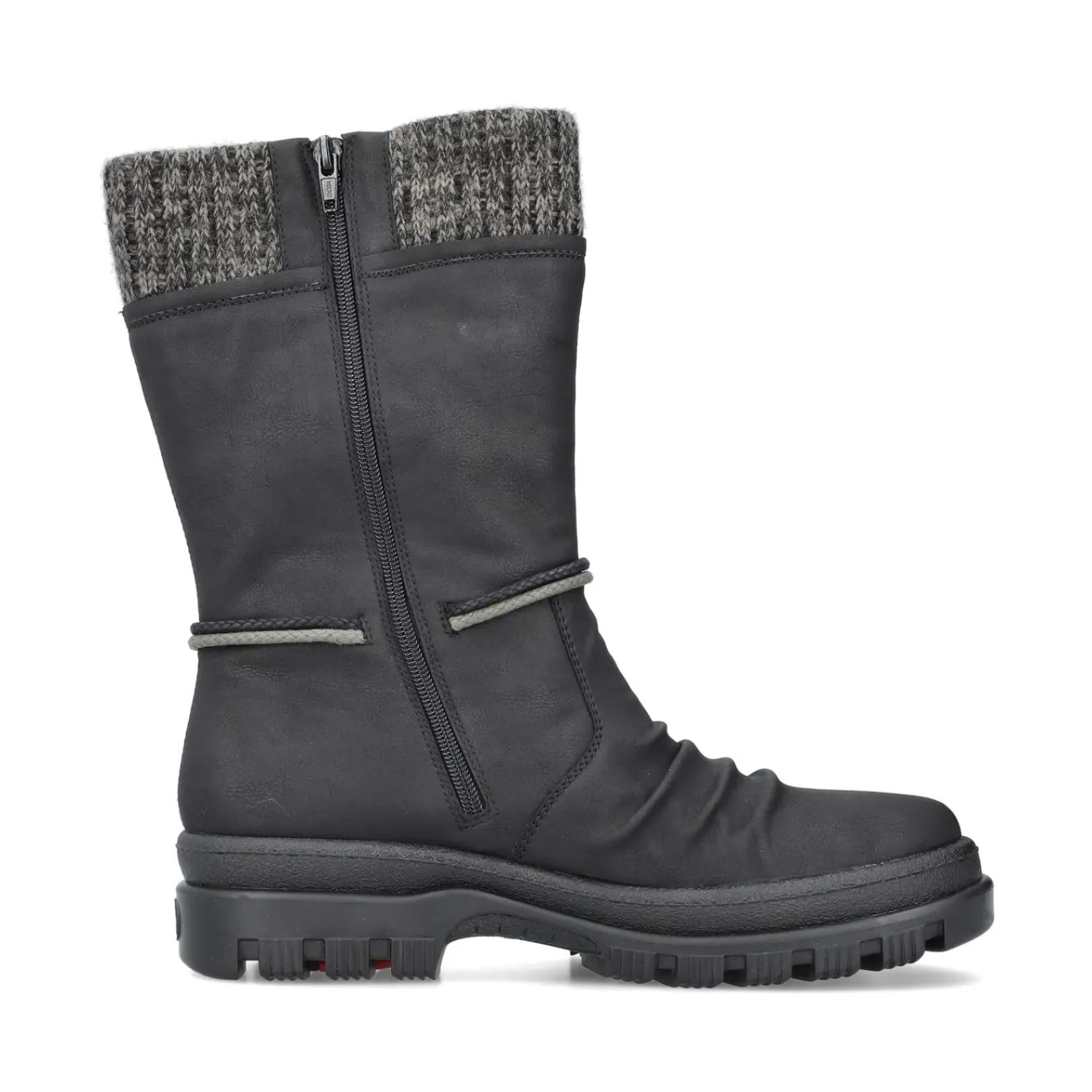 Clearance Rieker Krotkie Botki Damskie , Nocne, Czarne