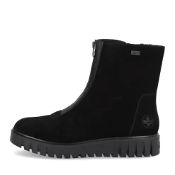 Fashion Rieker Krotkie Botki Damskie , Nocne, Czarne