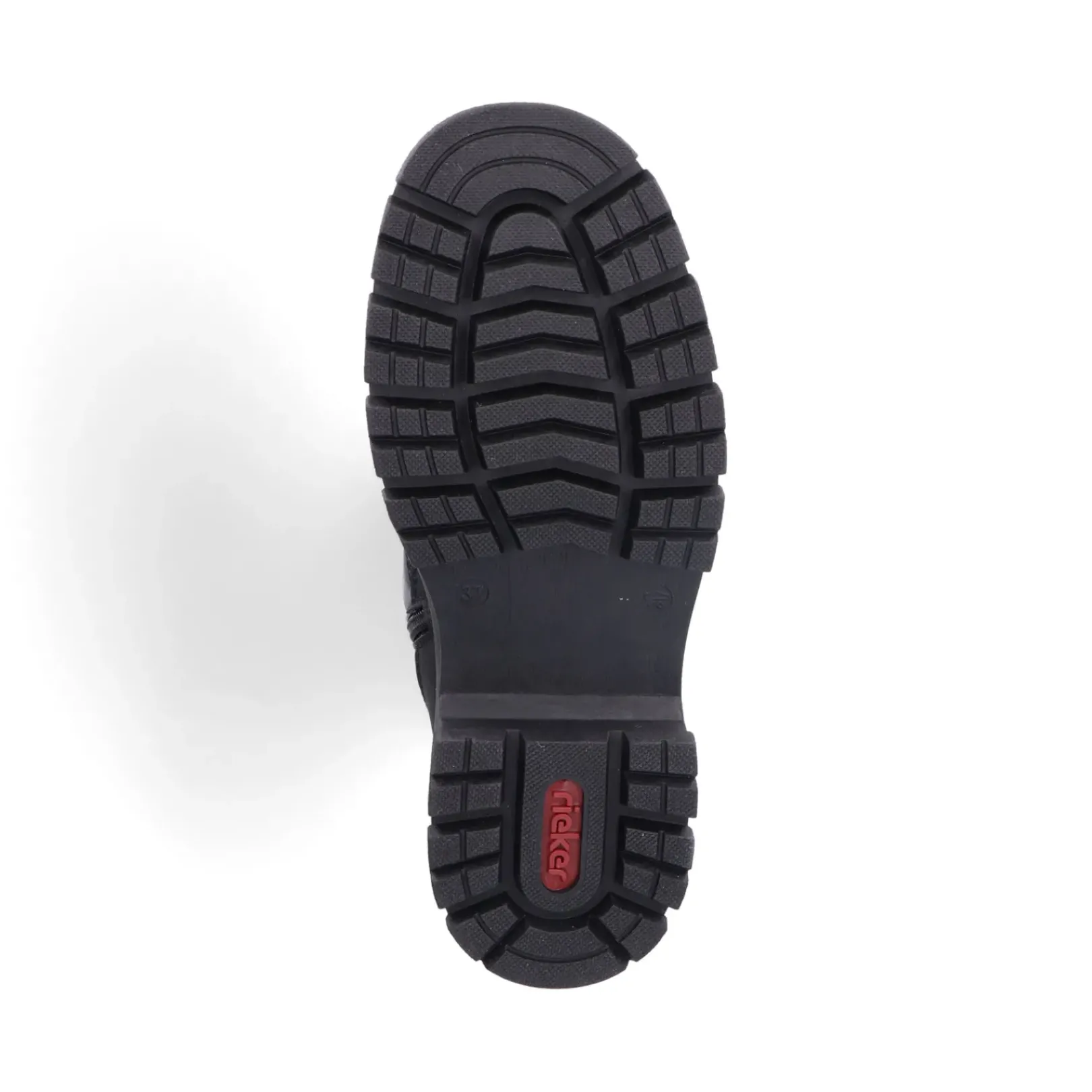 New Rieker Krotkie Botki Damskie W Kolorze Czarnym, Blyszczacym