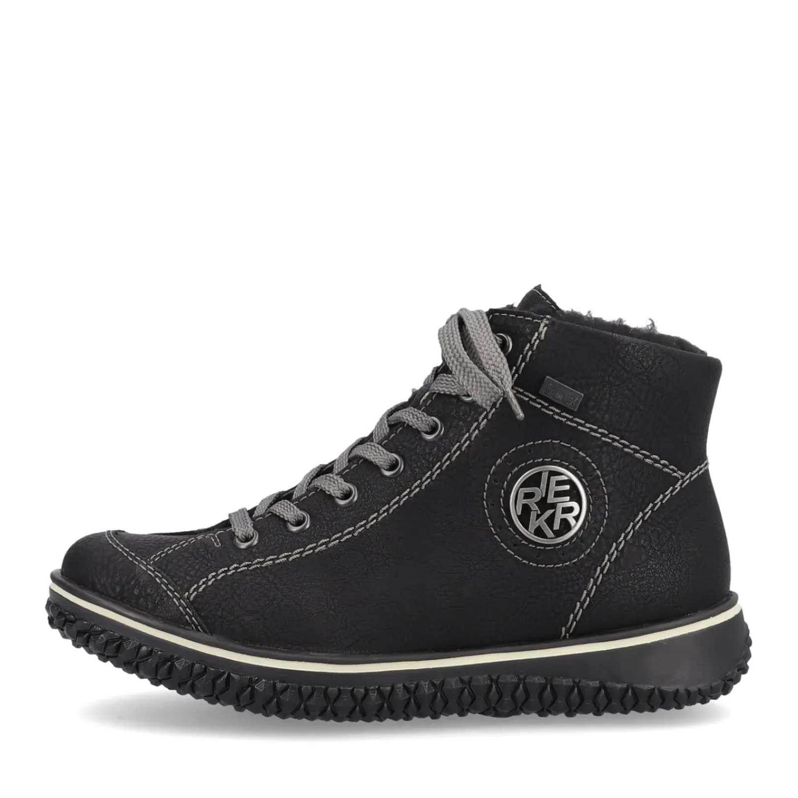 Clearance Rieker Krotkie Botki Damskie , Nocne, Czarne