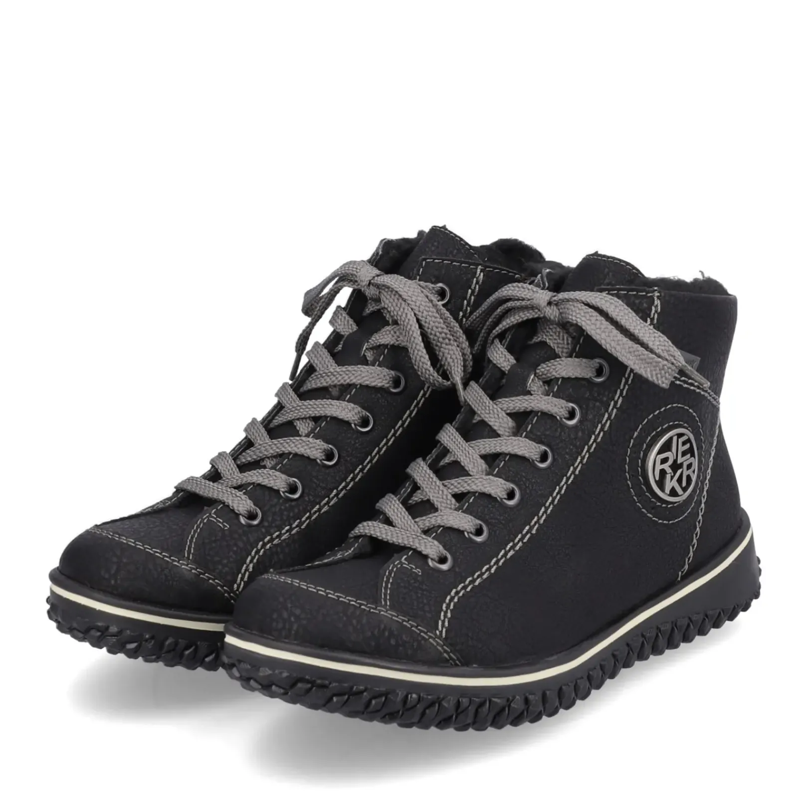 Clearance Rieker Krotkie Botki Damskie , Nocne, Czarne