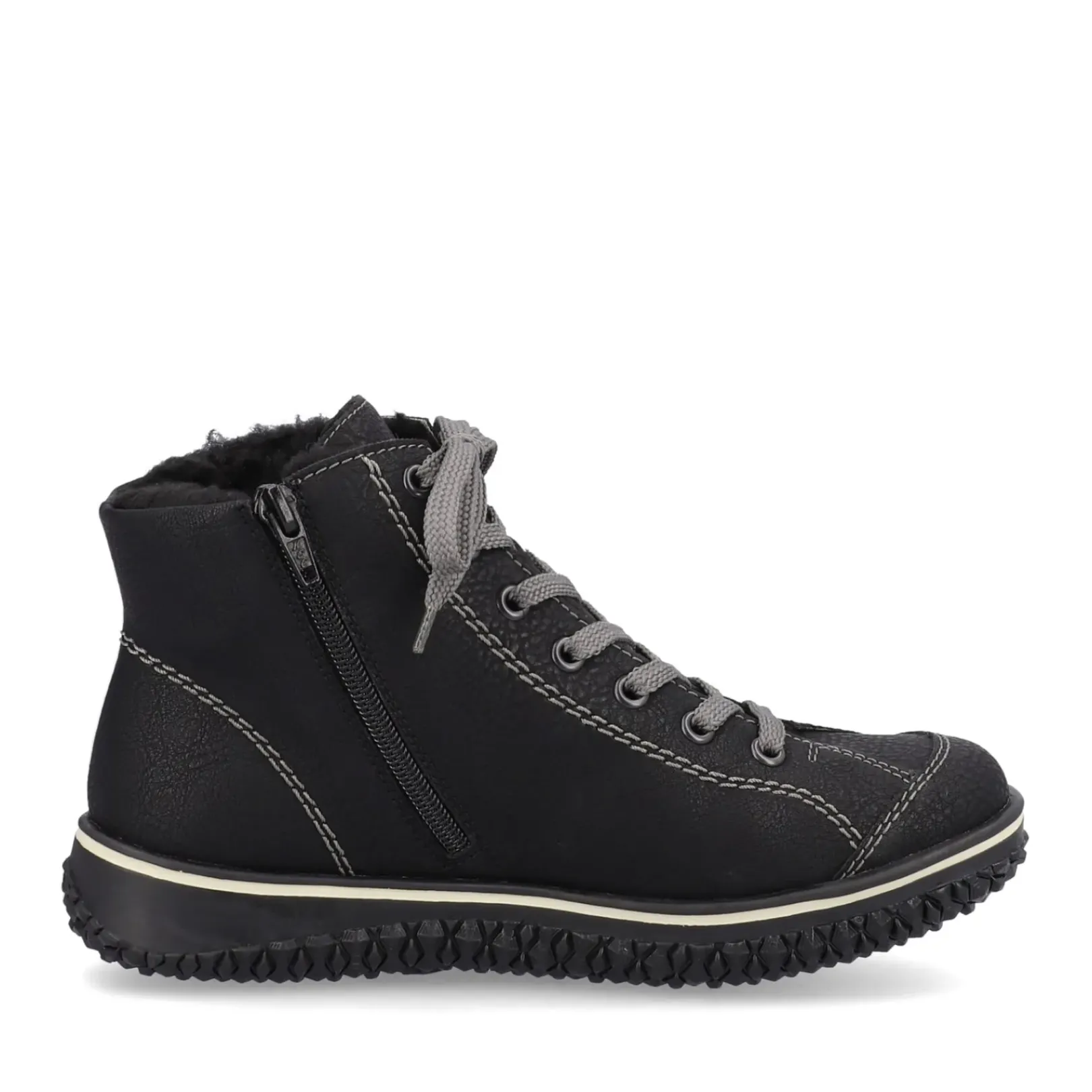 Clearance Rieker Krotkie Botki Damskie , Nocne, Czarne