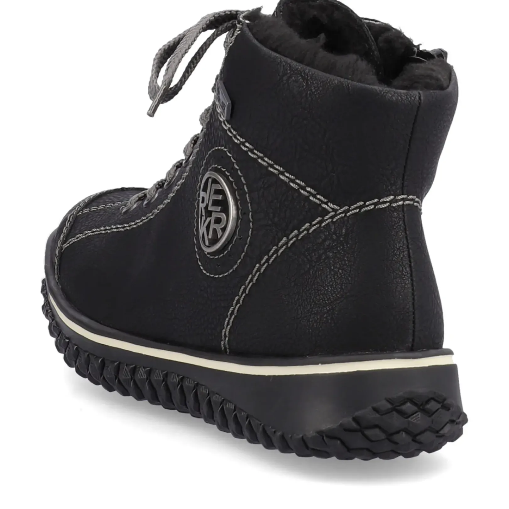 Clearance Rieker Krotkie Botki Damskie , Nocne, Czarne