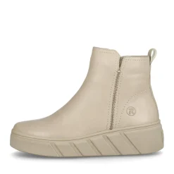 Clearance Rieker Krotkie Botki Damskie W Kolorze Kremowo-Bezowym