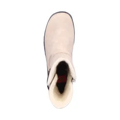 Discount Rieker Krotkie Botki Damskie W Kolorze Jasnego Bezu