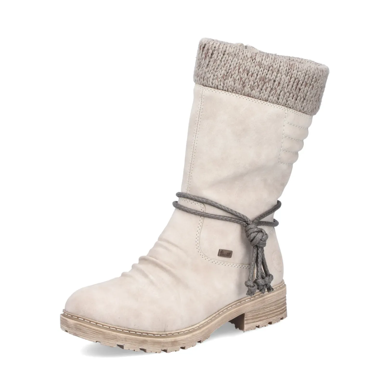 New Rieker Krotkie Botki Damskie W Kolorze Piaskowego Bezu