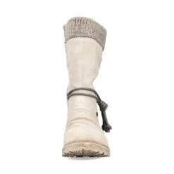 New Rieker Krotkie Botki Damskie W Kolorze Piaskowego Bezu