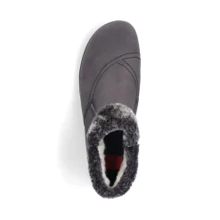 Discount Rieker Krotkie Botki Damskie W Kolorze Antracytowym