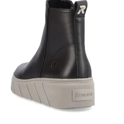 Sale Rieker Krotkie Botki Damskie Deep Black
