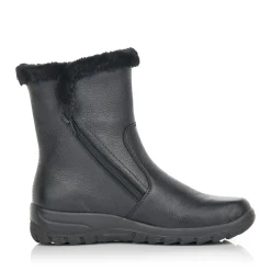 Discount Rieker Krotkie Botki Damskie , Nocne, Czarne