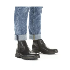 Discount Rieker Krotkie Botki Meskie W Kolorze Czarnym, Blyszczacym