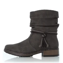 New Rieker Krotkie Buty Damskie W Kolorze Asfaltowo-Szarym
