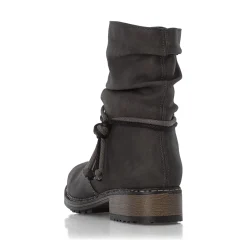 New Rieker Krotkie Buty Damskie W Kolorze Asfaltowo-Szarym