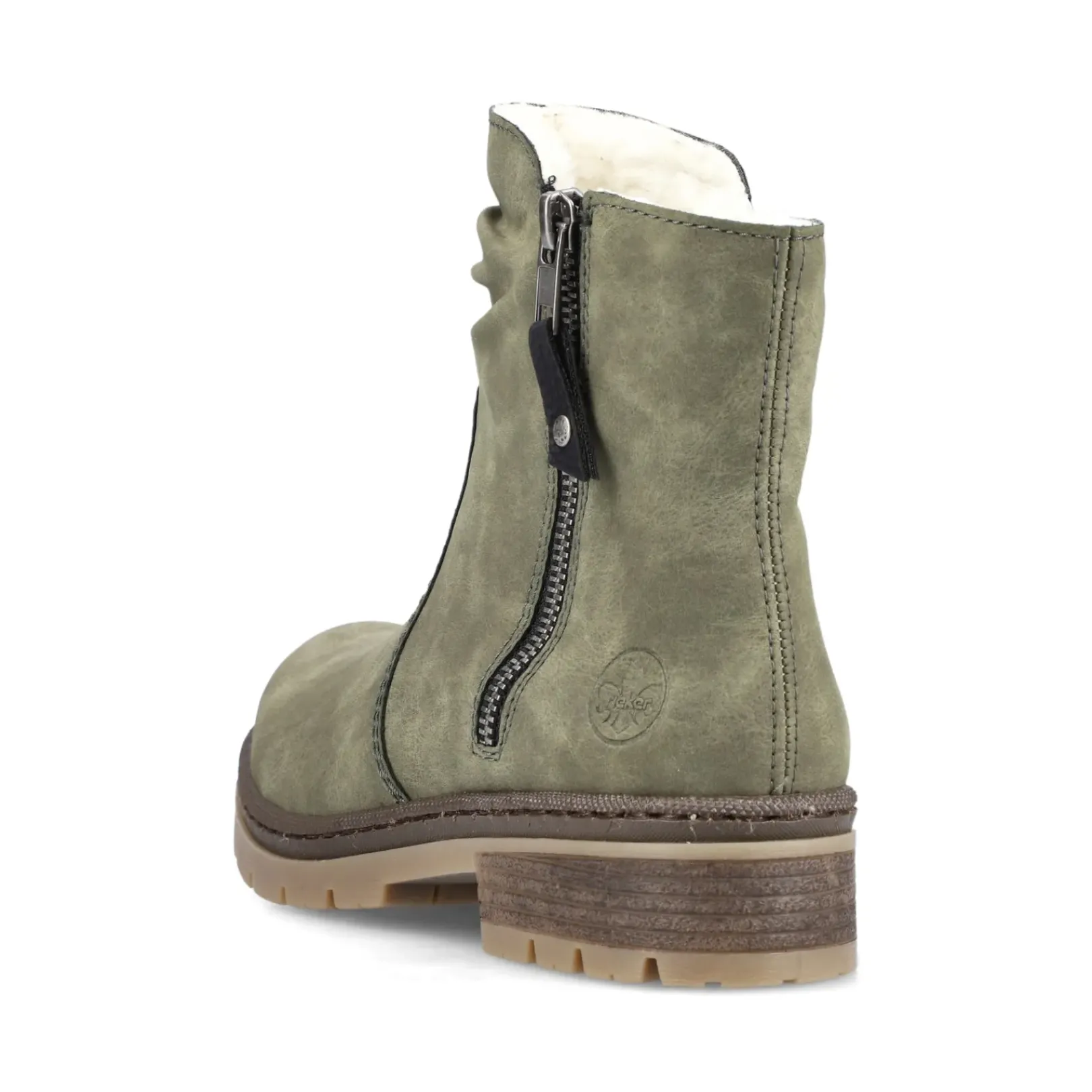 Outlet Rieker Krotkie Buty Damskie W Kolorze Zielonym