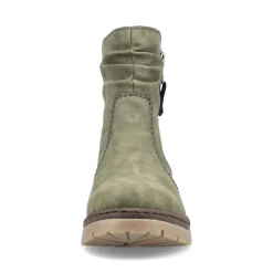 Outlet Rieker Krotkie Buty Damskie W Kolorze Zielonym