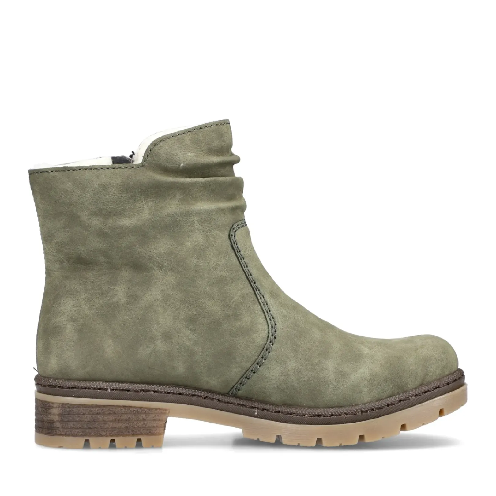 Outlet Rieker Krotkie Buty Damskie W Kolorze Zielonym