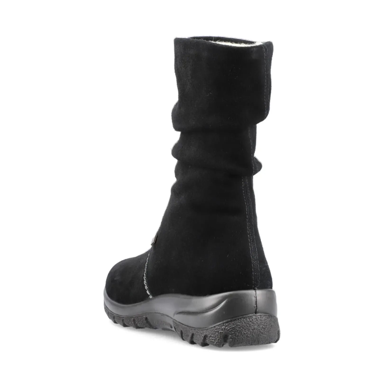 Fashion Rieker Krotkie Buty Damskie W Kolorze Ciemnej Czerni