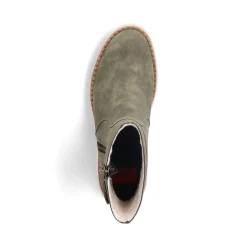 New Rieker Krotkie Buty Damskie W Kolorze Zielonym