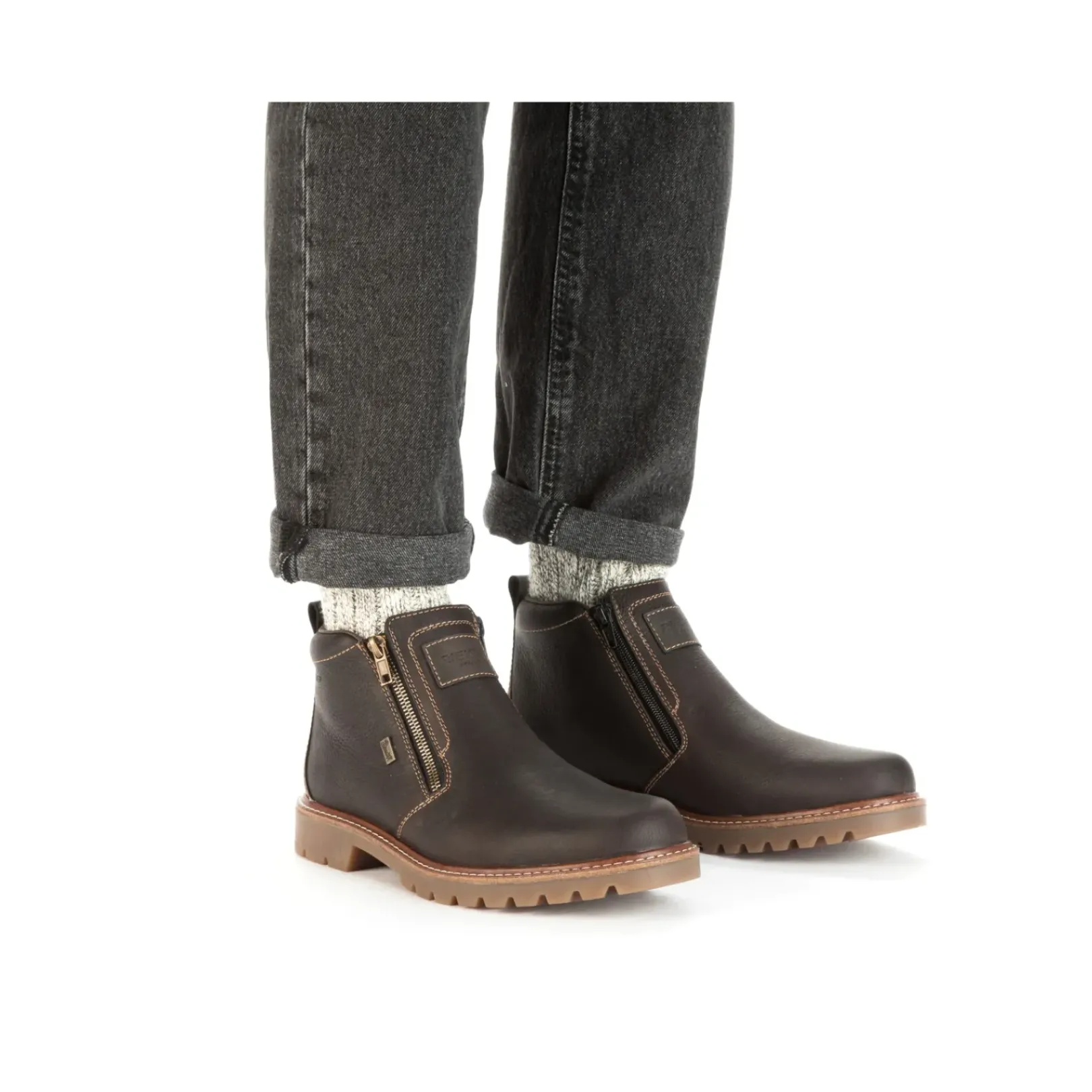 Clearance Rieker Krotkie Buty Meskie Czarno-Brazowe