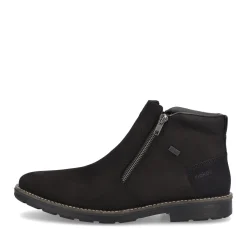 Clearance Rieker Krotkie Buty Meskie W Kolorze Ciemnej Czerni