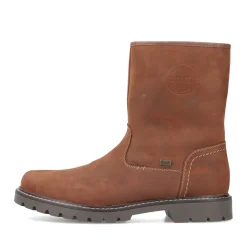 Discount Rieker Krotkie Buty Meskie Miedziano-Brazowe