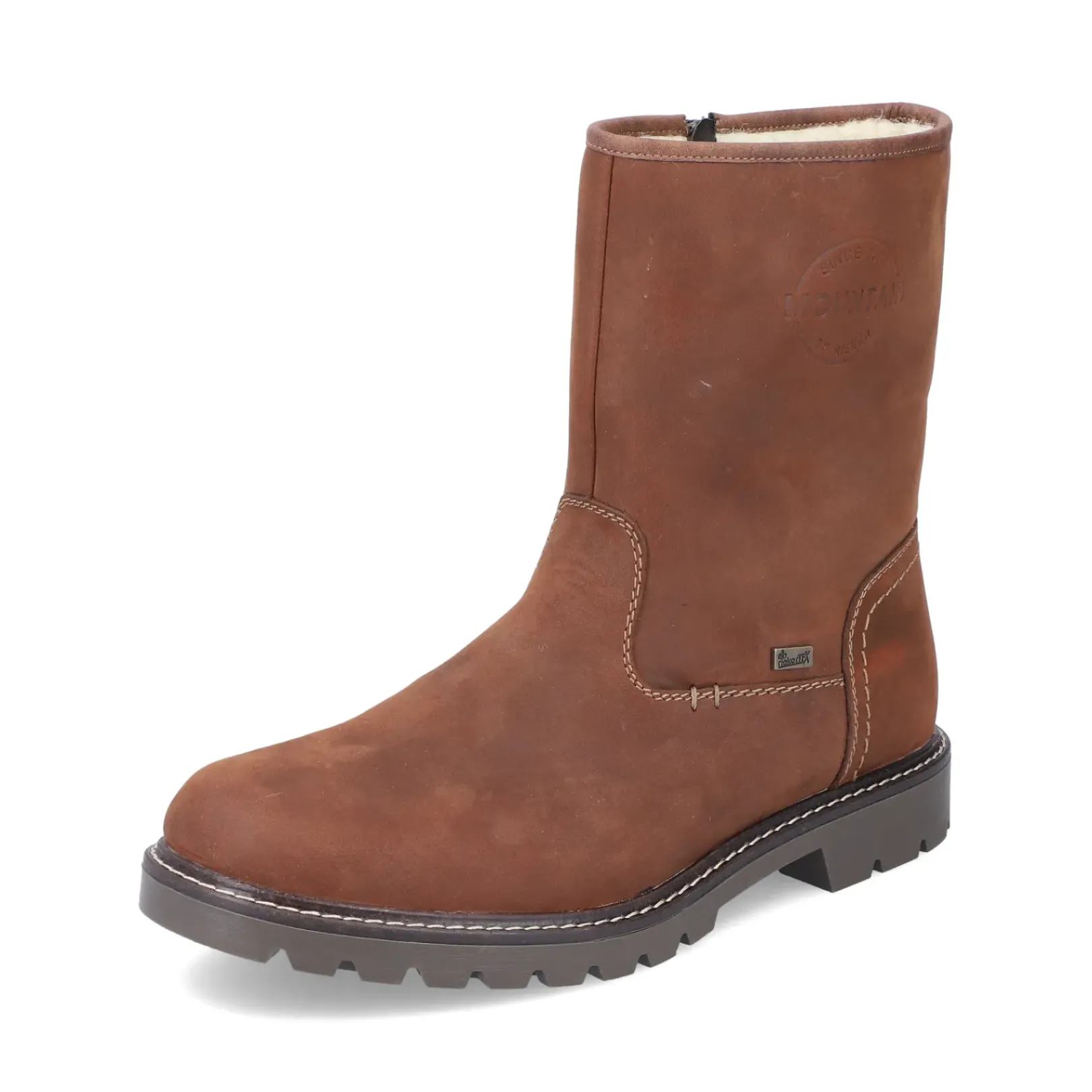 Discount Rieker Krotkie Buty Meskie Miedziano-Brazowe