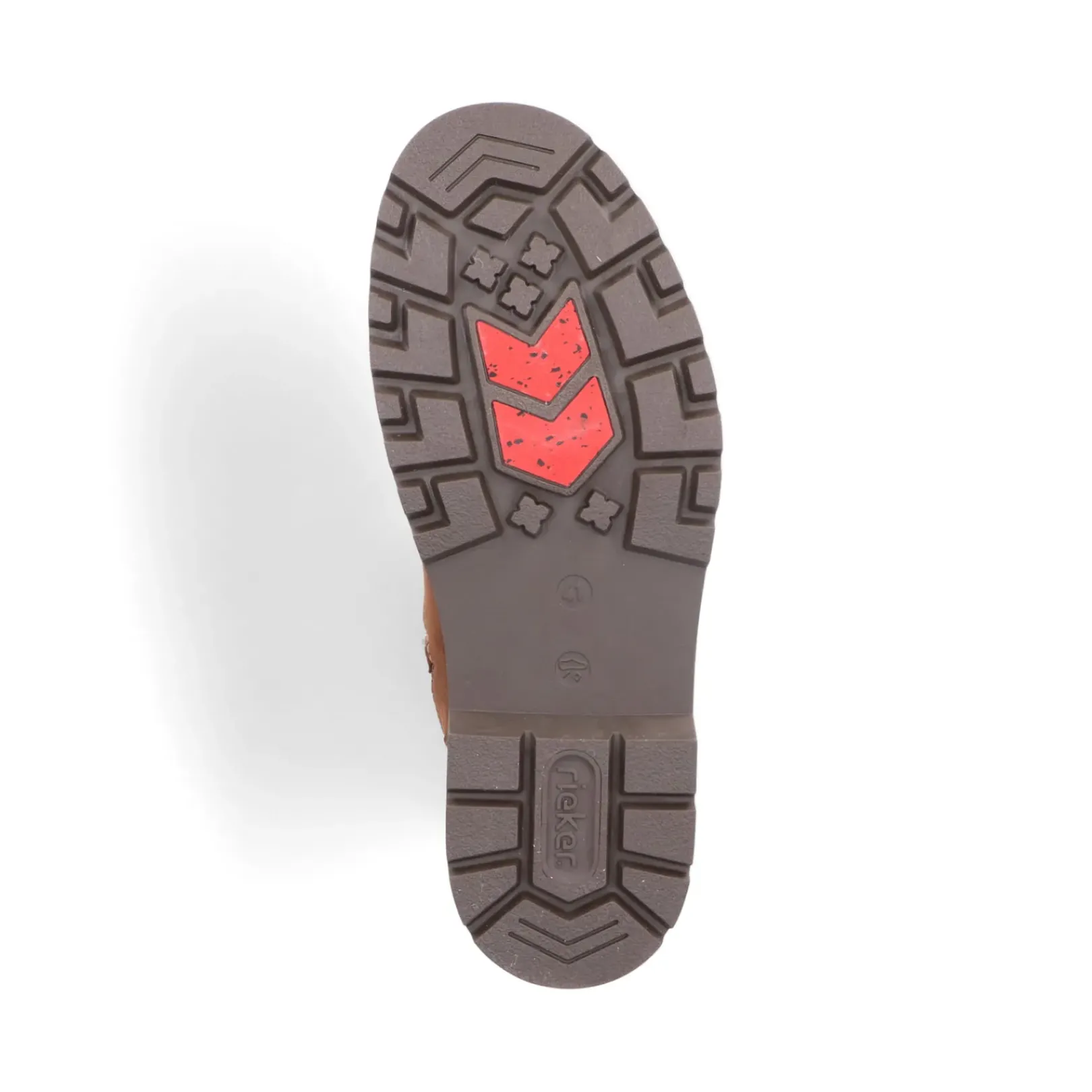 Discount Rieker Krotkie Buty Meskie Miedziano-Brazowe