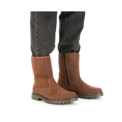 Discount Rieker Krotkie Buty Meskie Miedziano-Brazowe