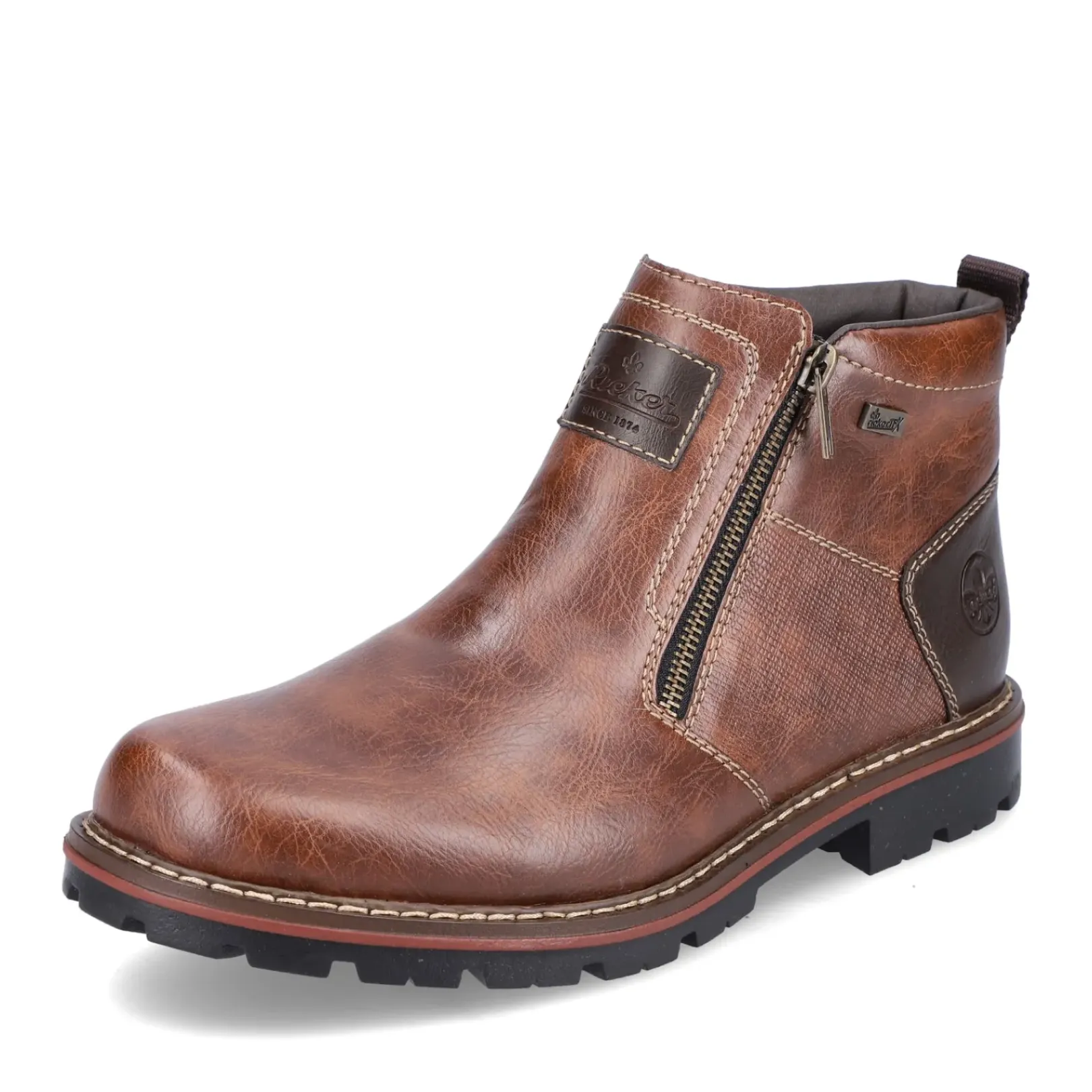 Clearance Rieker Krotkie Buty Meskie W Kolorze Kawowego Brazu