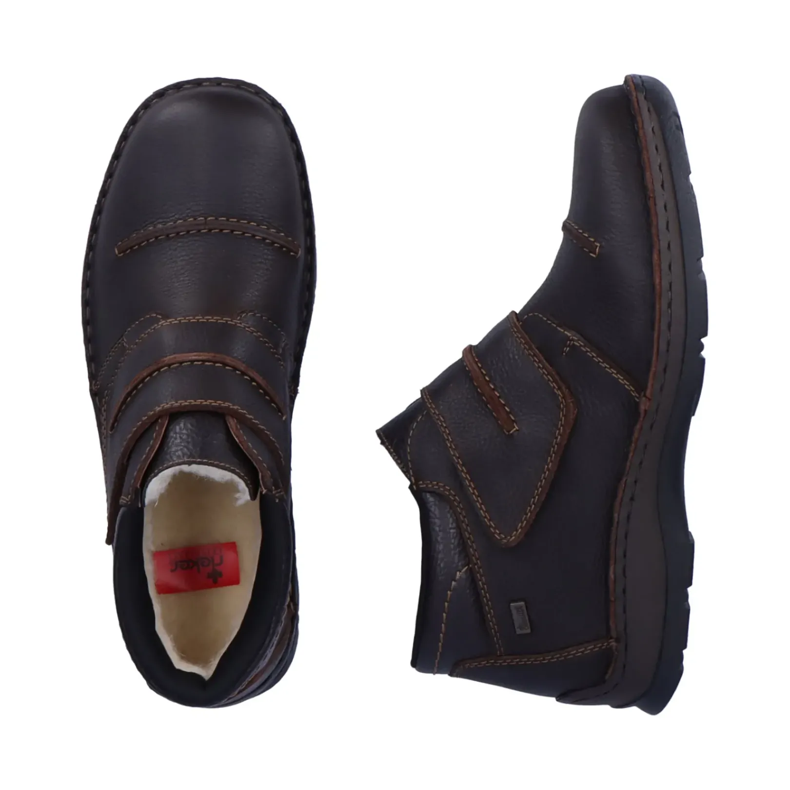 Hot Rieker Krotkie Buty Meskie W Kolorze Espresso W Kolorze Brazu