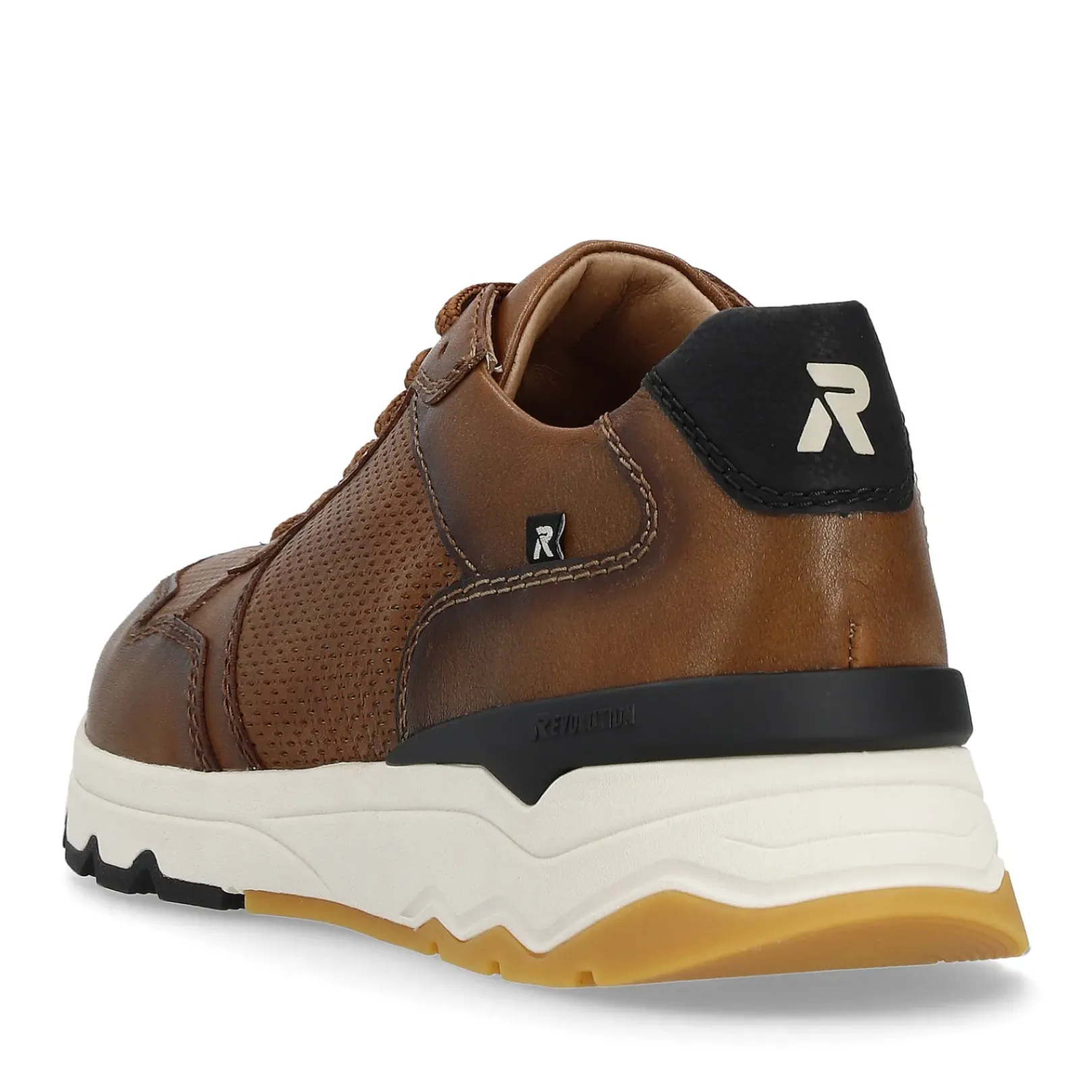 Fashion Rieker Meskie Brazowe Tenisowki Low Nut