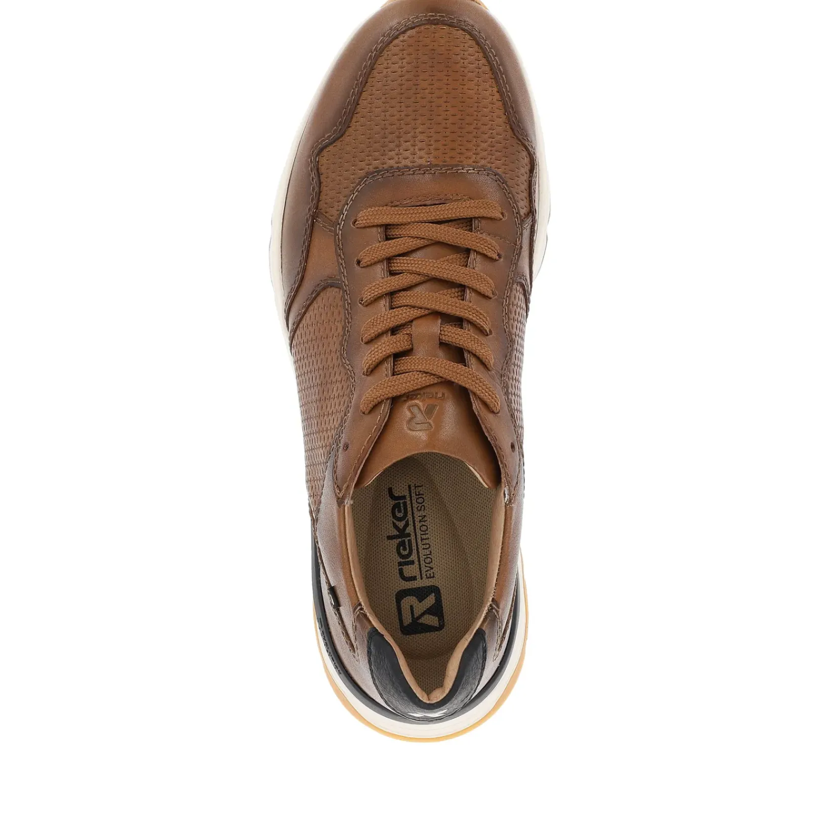 Fashion Rieker Meskie Brazowe Tenisowki Low Nut