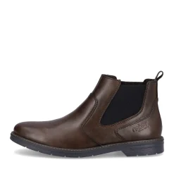 Sale Rieker Meskie Buty Chelsea W Kolorze Ciemnobrazowym