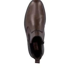 Sale Rieker Meskie Buty Chelsea W Kolorze Ciemnobrazowym