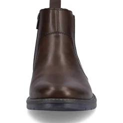Sale Rieker Meskie Buty Chelsea W Kolorze Ciemnobrazowym