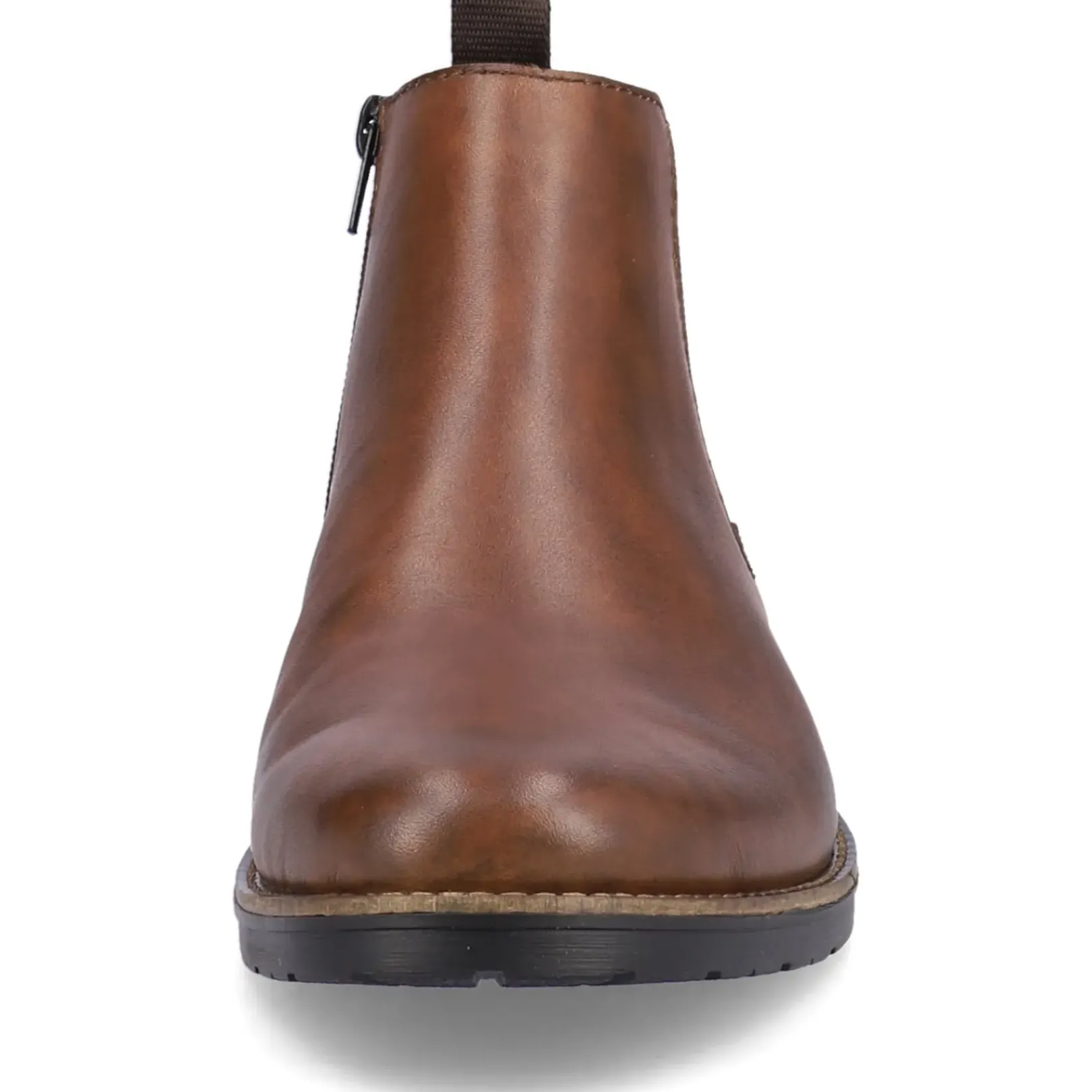 Best Rieker Meskie Buty Chelsea W Kolorze Orzechowo-Brazowo-Czarnym