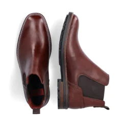 Discount Rieker Meskie Buty Chelsea W Kolorze Kasztanowo-Brazowym