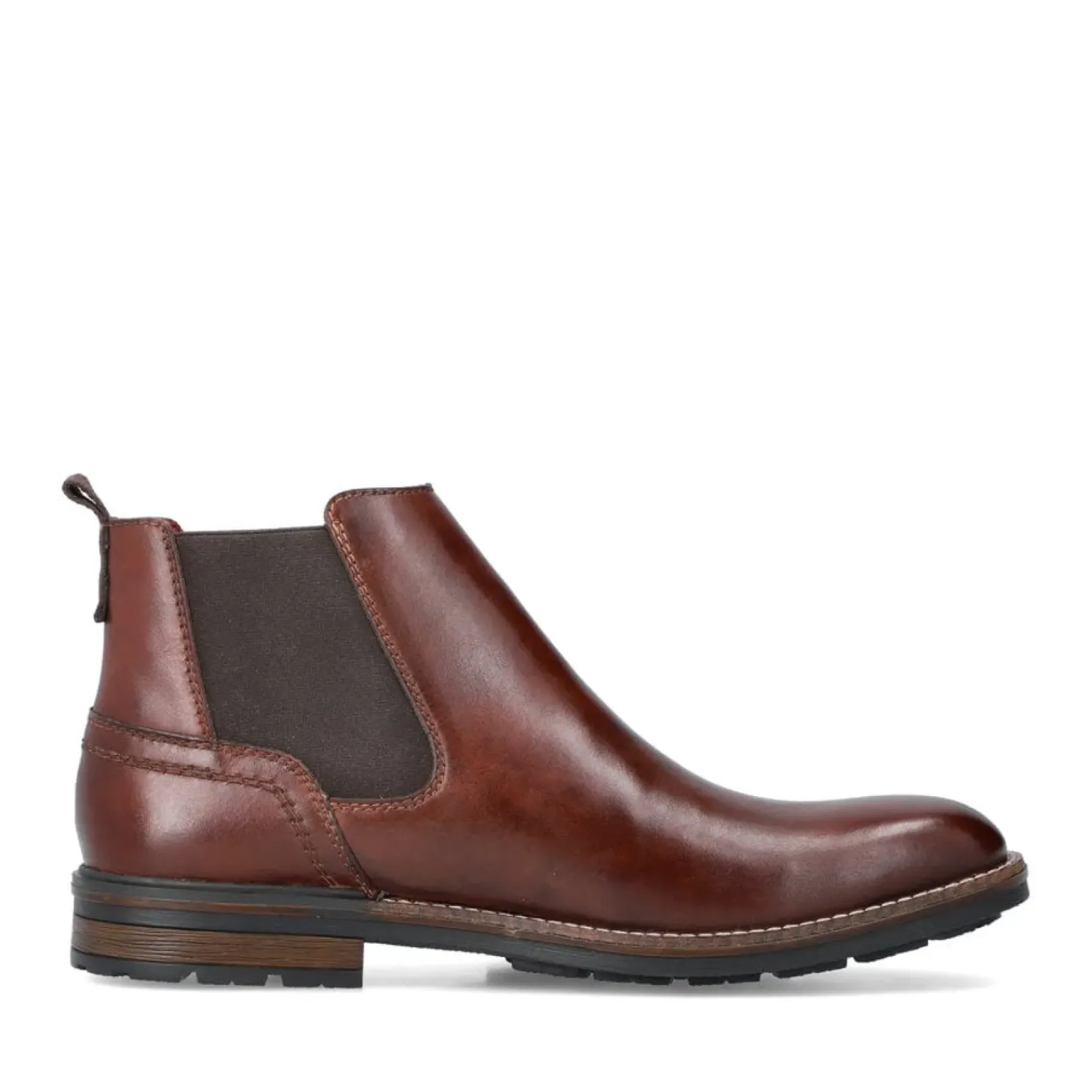 Discount Rieker Meskie Buty Chelsea W Kolorze Kasztanowo-Brazowym