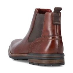 Discount Rieker Meskie Buty Chelsea W Kolorze Kasztanowo-Brazowym