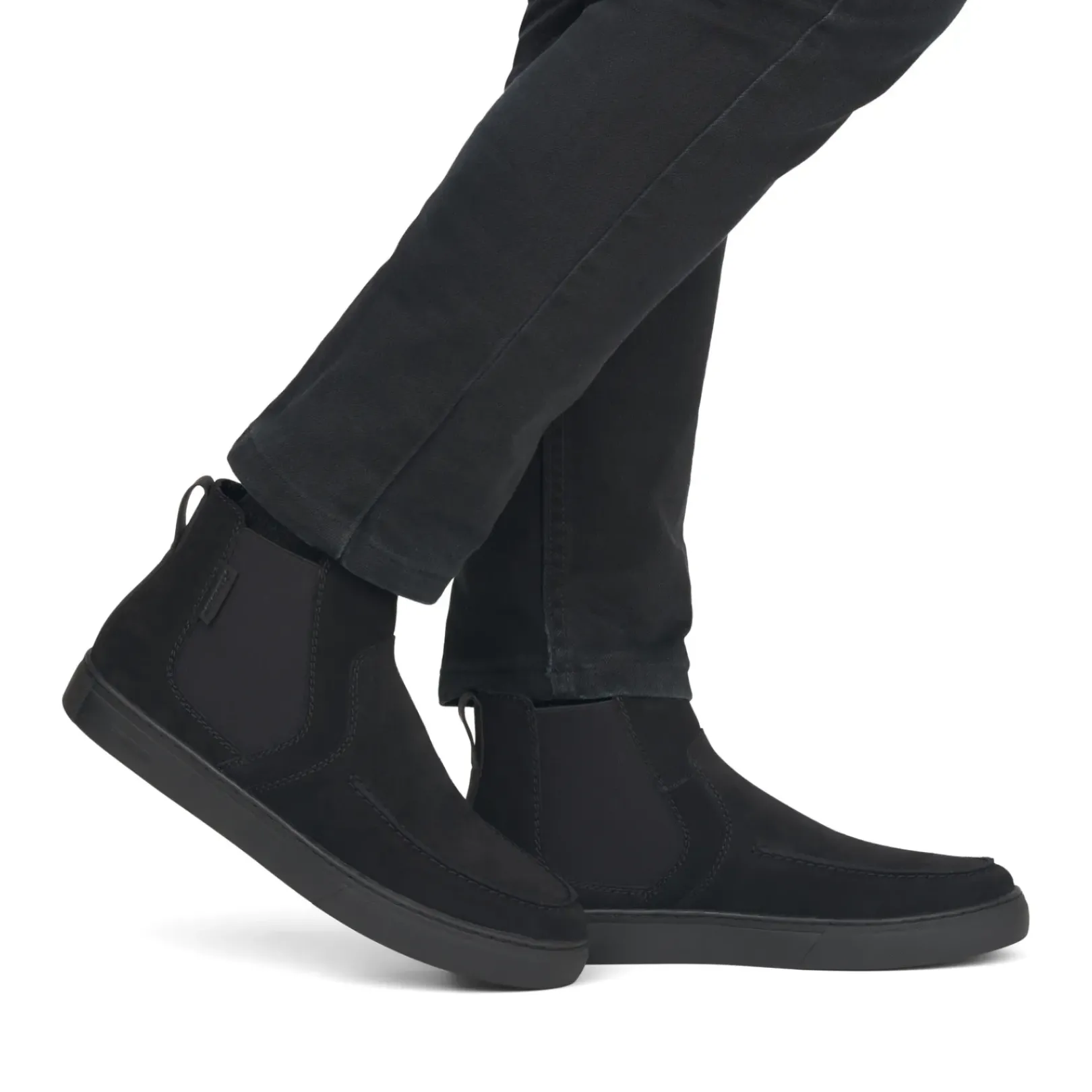 Clearance Rieker Meskie Buty Chelsea Night Black