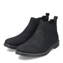 Best Rieker Meskie Buty Chelsea W Kolorze Kruczoczarnym