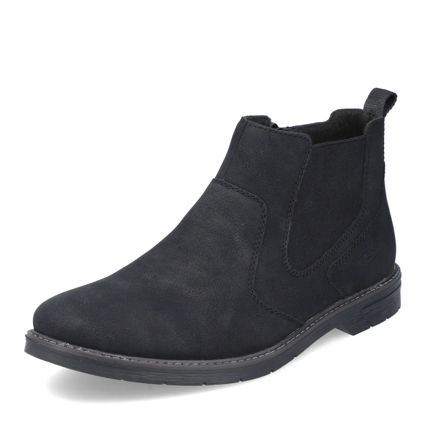 Best Rieker Meskie Buty Chelsea W Kolorze Kruczoczarnym
