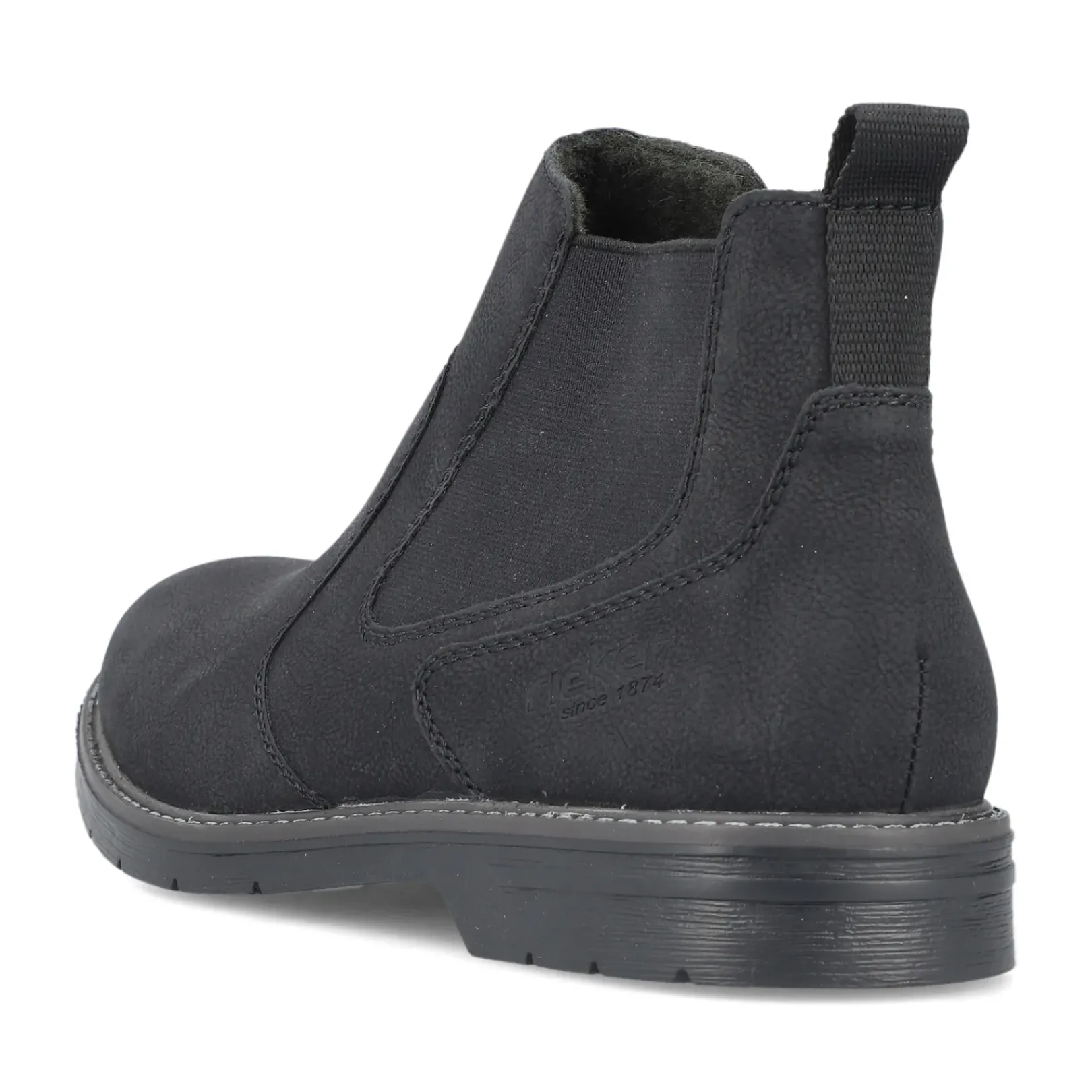 Best Rieker Meskie Buty Chelsea W Kolorze Kruczoczarnym