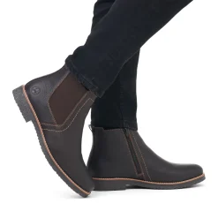 Sale Rieker Meskie Buty Chelsea W Kolorze Czarno-Brazowym